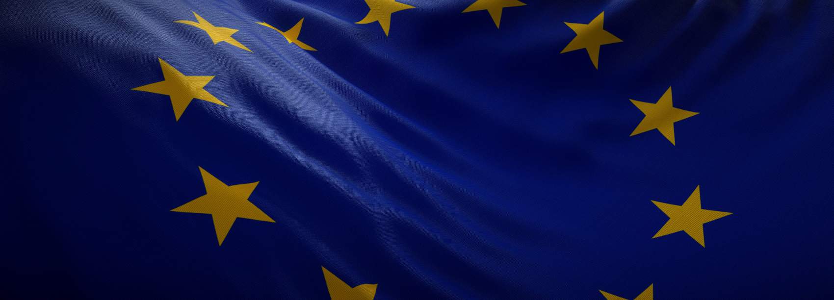 Official flag of European Union. Web Banner