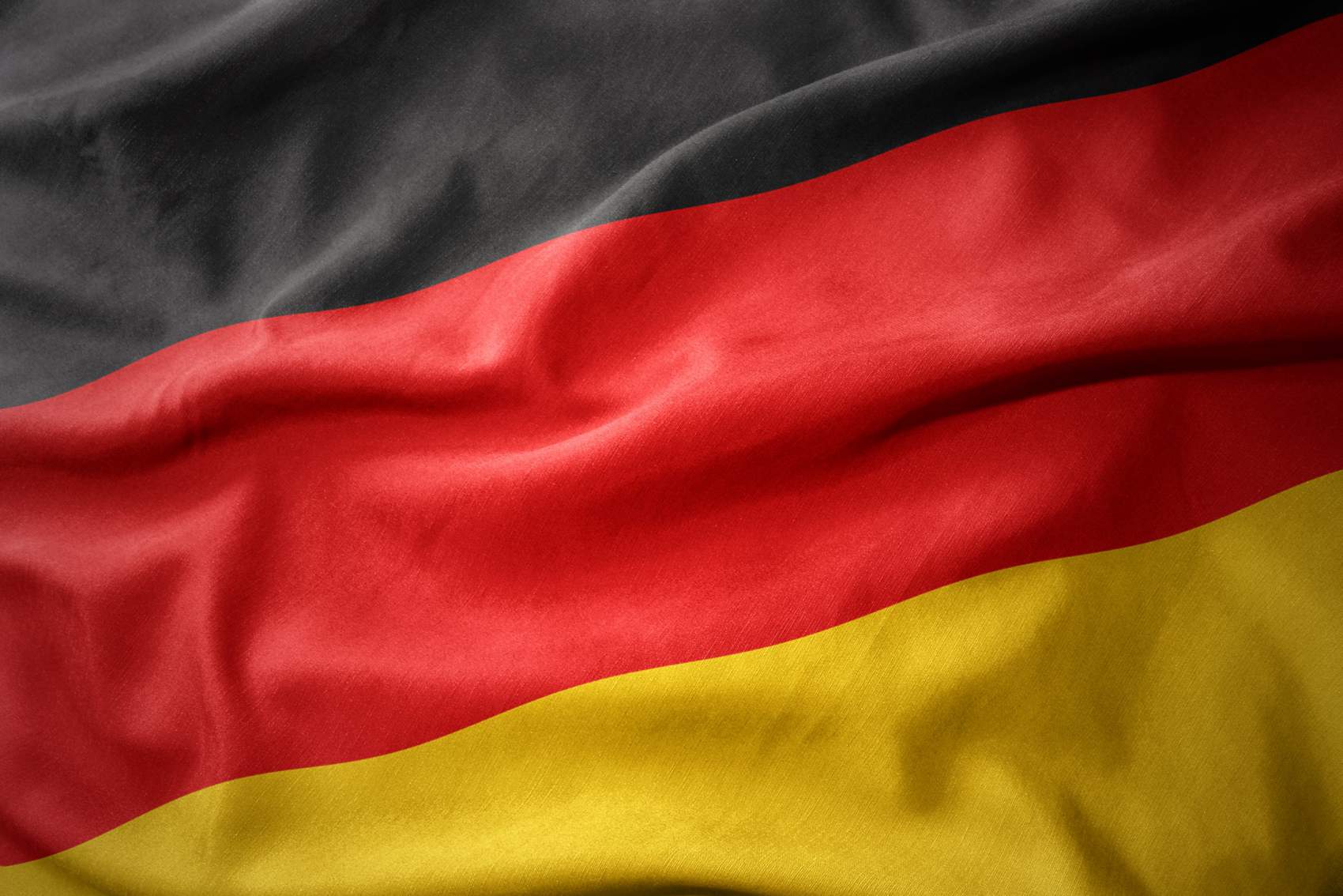 waving colorful national flag of germany.